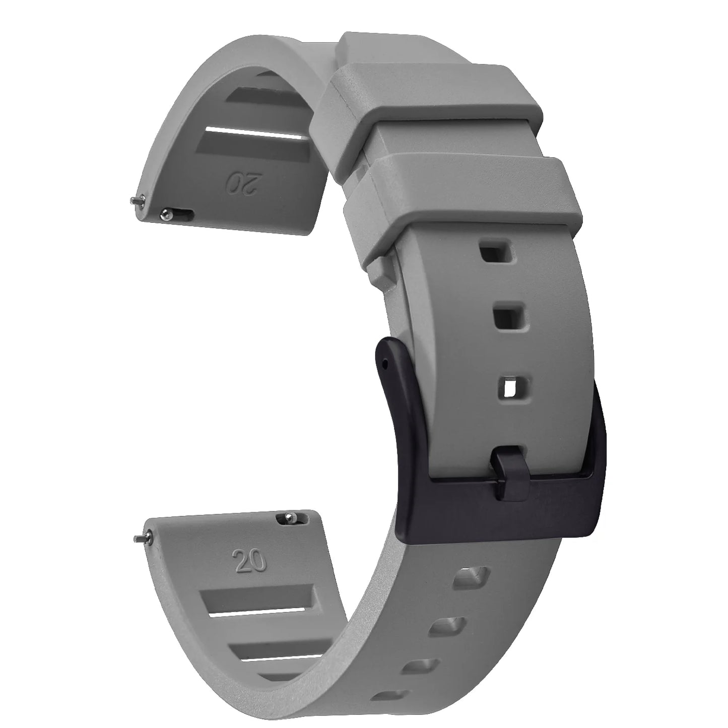 Bracelet de montre en caoutchouc fluoré FKM de qualité supérieure, à dégagement rapide, 20 mm 22 mm, bracelet de plongée souple et étanche, bracelet de remplacement pour montre
