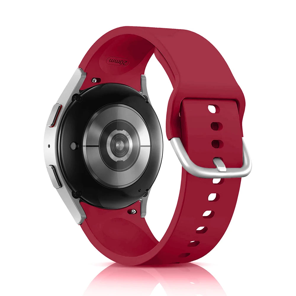 Bracelet en Silicone pour Samsung Galaxy Watch 7 6 5 4 44mm 40mm pro 45mm Sport 20mm Bracelet de montre Galaxy Watch6 Classic 43mm 47mm