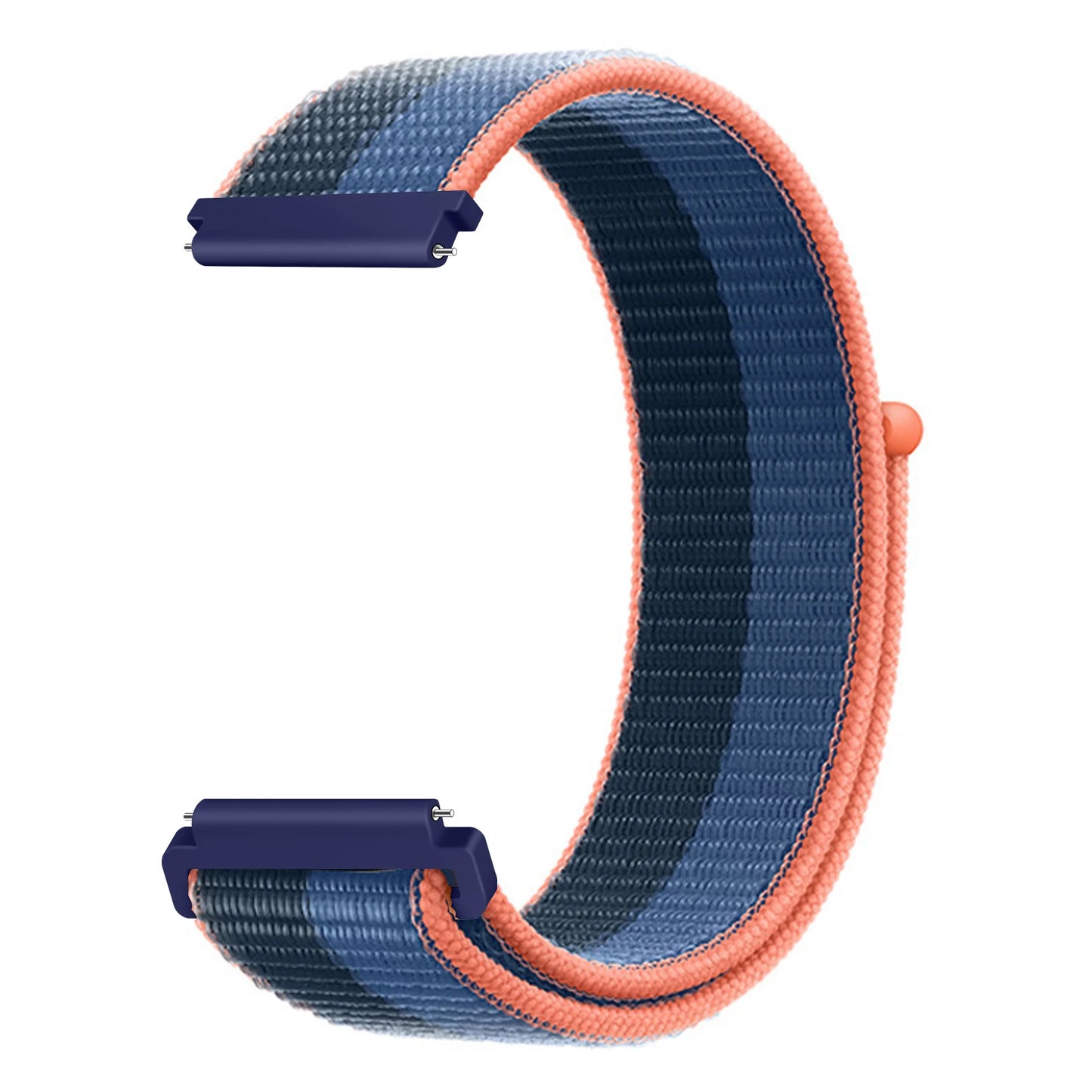 Bracelet à boucle en Nylon pour Amazfit Bip 6/5/GTS 4/3/2/2e/Mini/GTR 42mm/47mm/GTR 4/3 Pro Sport, 20mm/22mm, 2 bandes