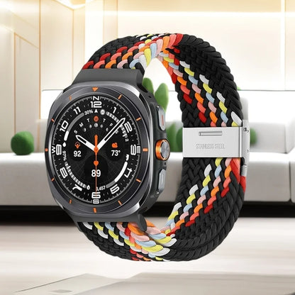 1 pezzo cinturino intrecciato elastico in Nylon per Samsung Galaxy Watch 8 Classic 46mm/Ultra 47MM fibbia in metallo per Samsung Galaxy Watch8