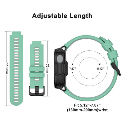 Bracelet en Silicone Double couleur pour Garmin Forerunner 235 220 620 630 735 735XT, Bracelet de Sport de remplacement