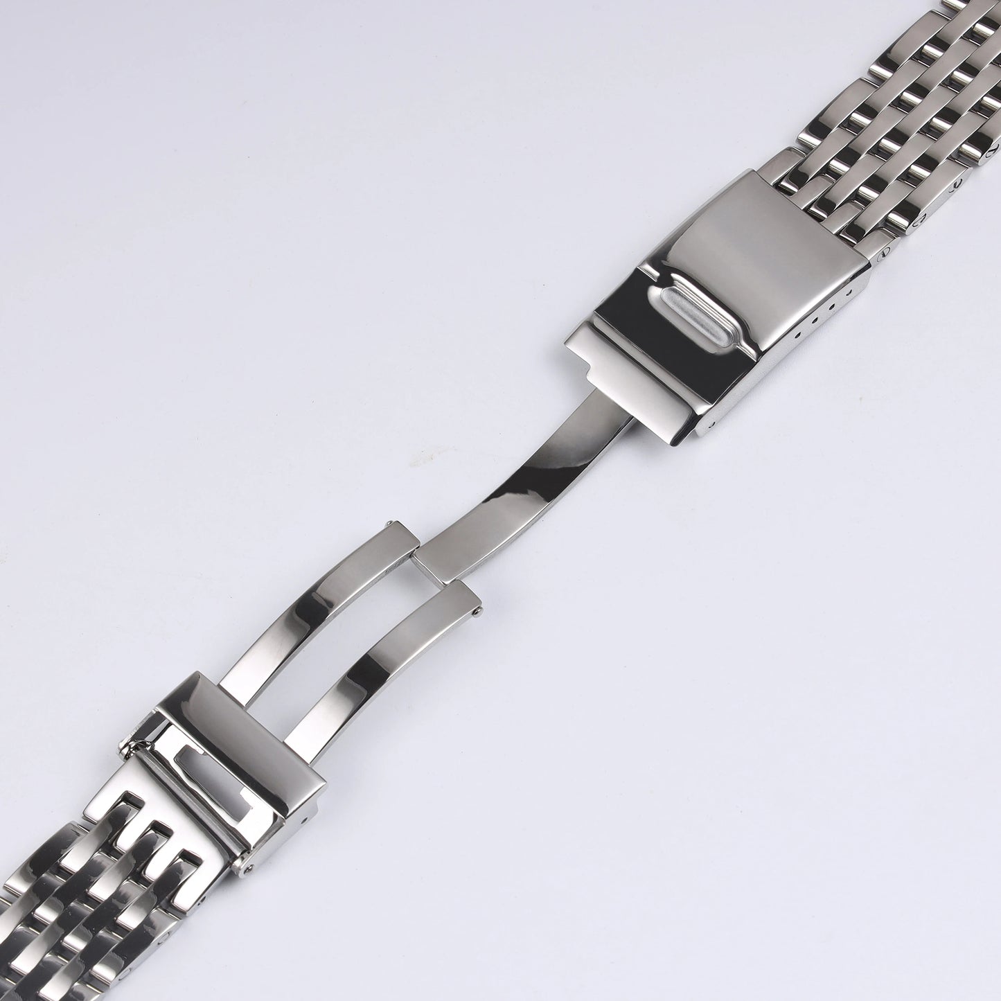 Bracelet de montre en acier inoxydable massif, argent poli, pour Breitling, nouveau bracelet à extrémités droites, 22 24mm, Navitimer Avenger