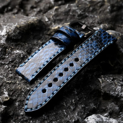 Bracciale in pelle di serpente di alta qualità fatto a mano 20MM 22MM 24MM Cinturino in pelle da uomo, bracciale vintage ispessito, adatto per uomo PAM111 441