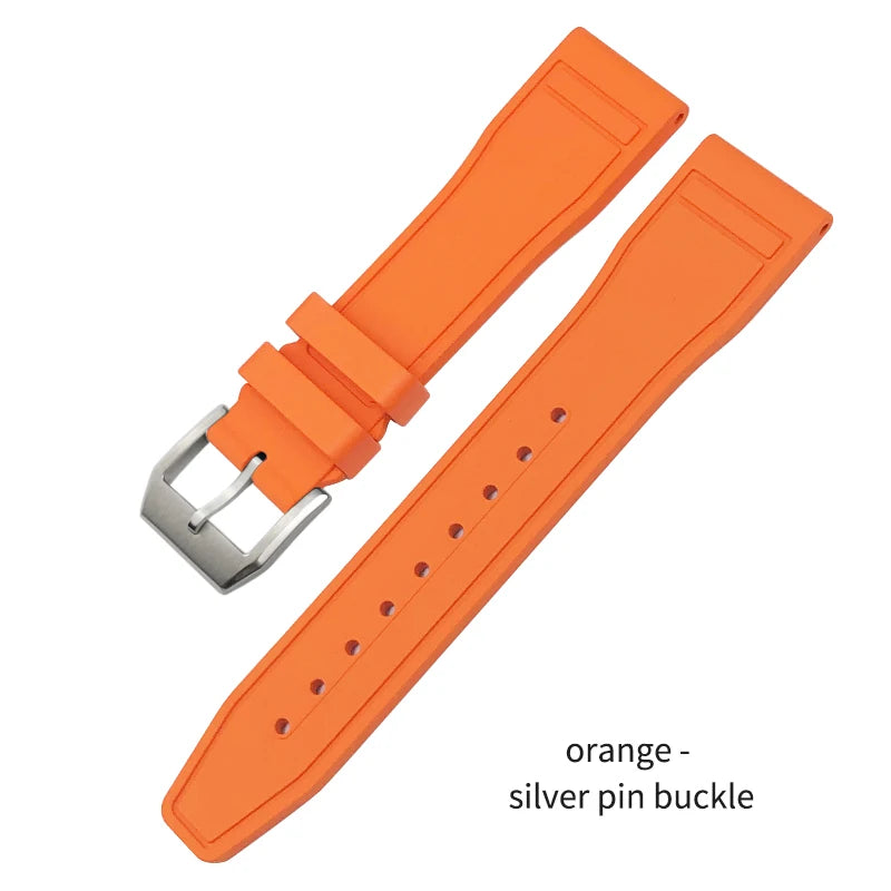 Cinturino per orologio in caucciù fluorurato naturale impermeabile di alta qualità per IWC Big Pilot's TOP GUN 20 mm 21 mm 22 mm FKM