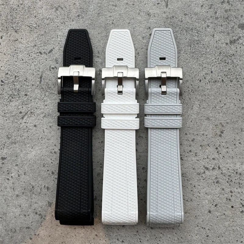 20mm Silicone Rubber Watch Strap – Men's and Women's