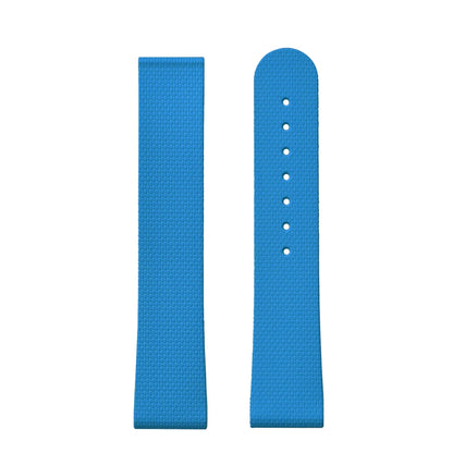 STAPELP suitable for Omega Swatch 20mm universal watch straps Black Blue FKM Rubber Quick Release Watch Band with Omega Folding Clasp