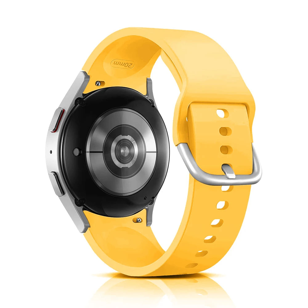 Bracelet en Silicone pour Samsung Galaxy Watch 7 6 5 4 44mm 40mm pro 45mm Sport 20mm Bracelet de montre Galaxy Watch6 Classic 43mm 47mm