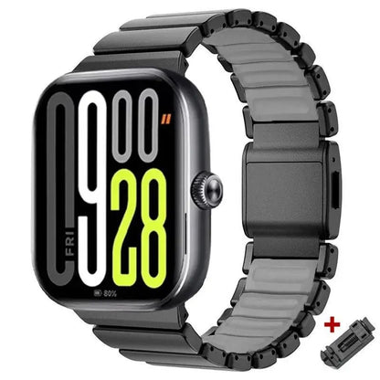 Metal Bracelet for Redmi Watch 6/5/4 3/5Acitve Lite, Alloy Magnetic Buckle Strap