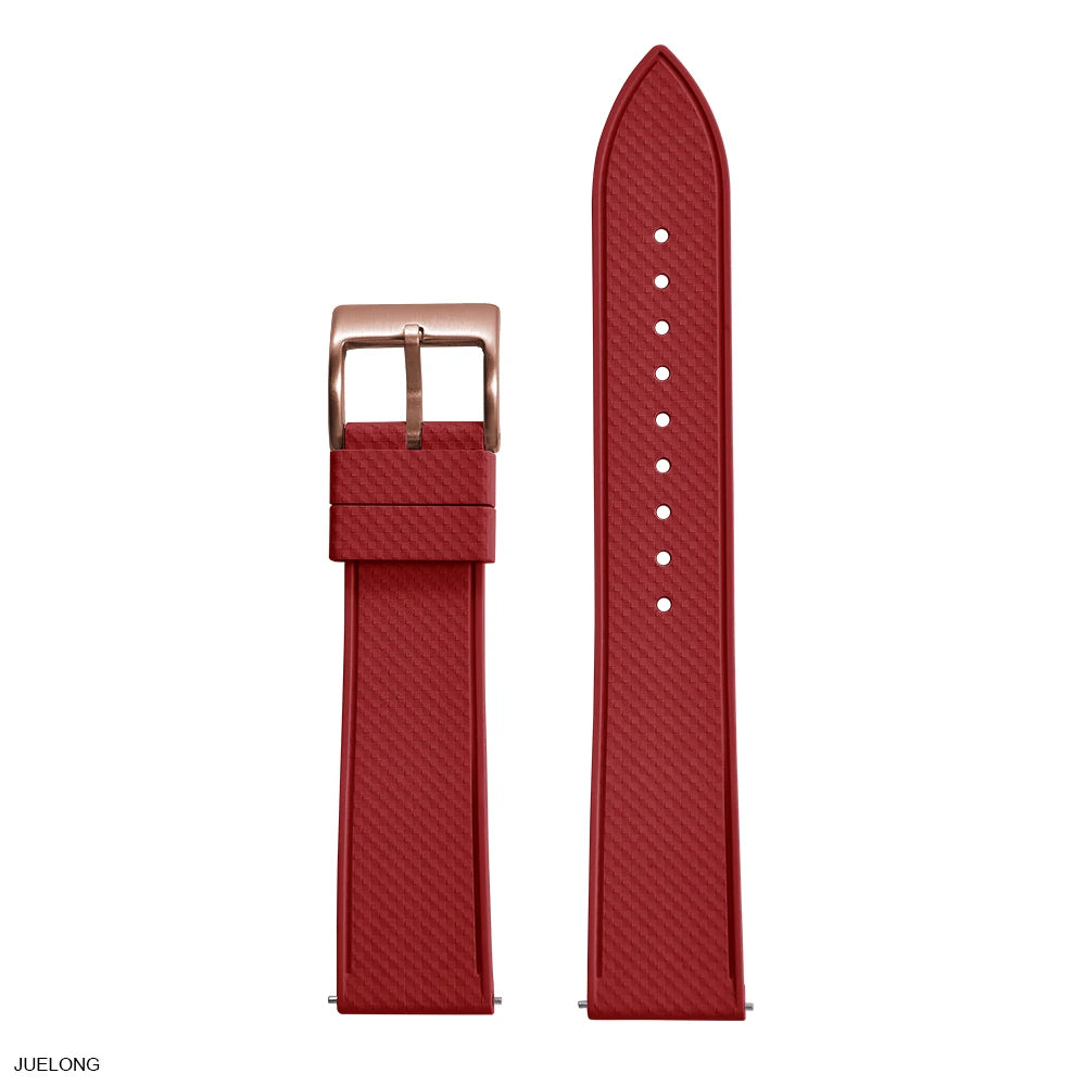 Bracelets de montre souples en caoutchouc de qualité supérieure FKM FPM 20mm 22mm bracelets de montre à dégagement rapide bracelet de plongée étanche Durable pour mosaïque