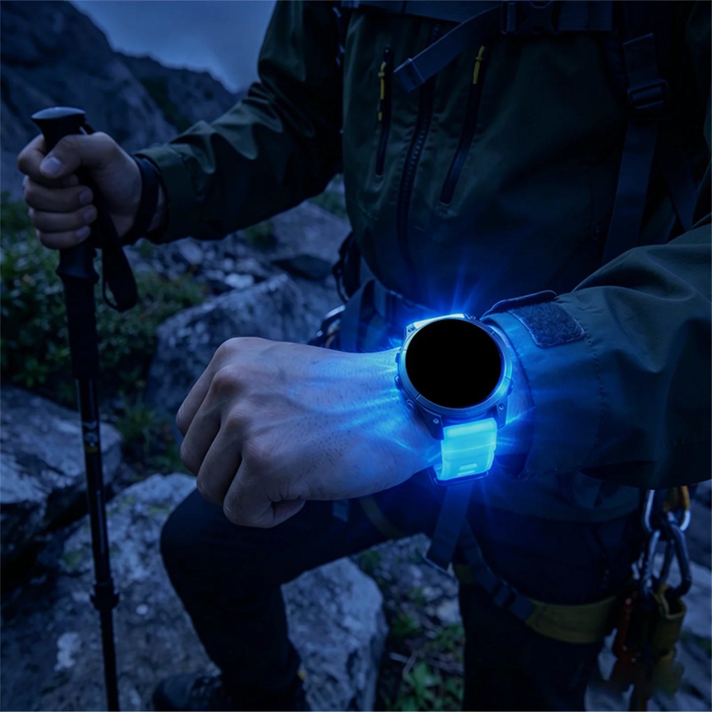 Cinturino per orologio luminoso, 3 pezzi, 22/26 mm, per Garmin Fenix 6/6X/7X/Fenix 8 (51/47 mm), Fenix 5X/5X Plus/6X Pro, cinturino sportivo unisex