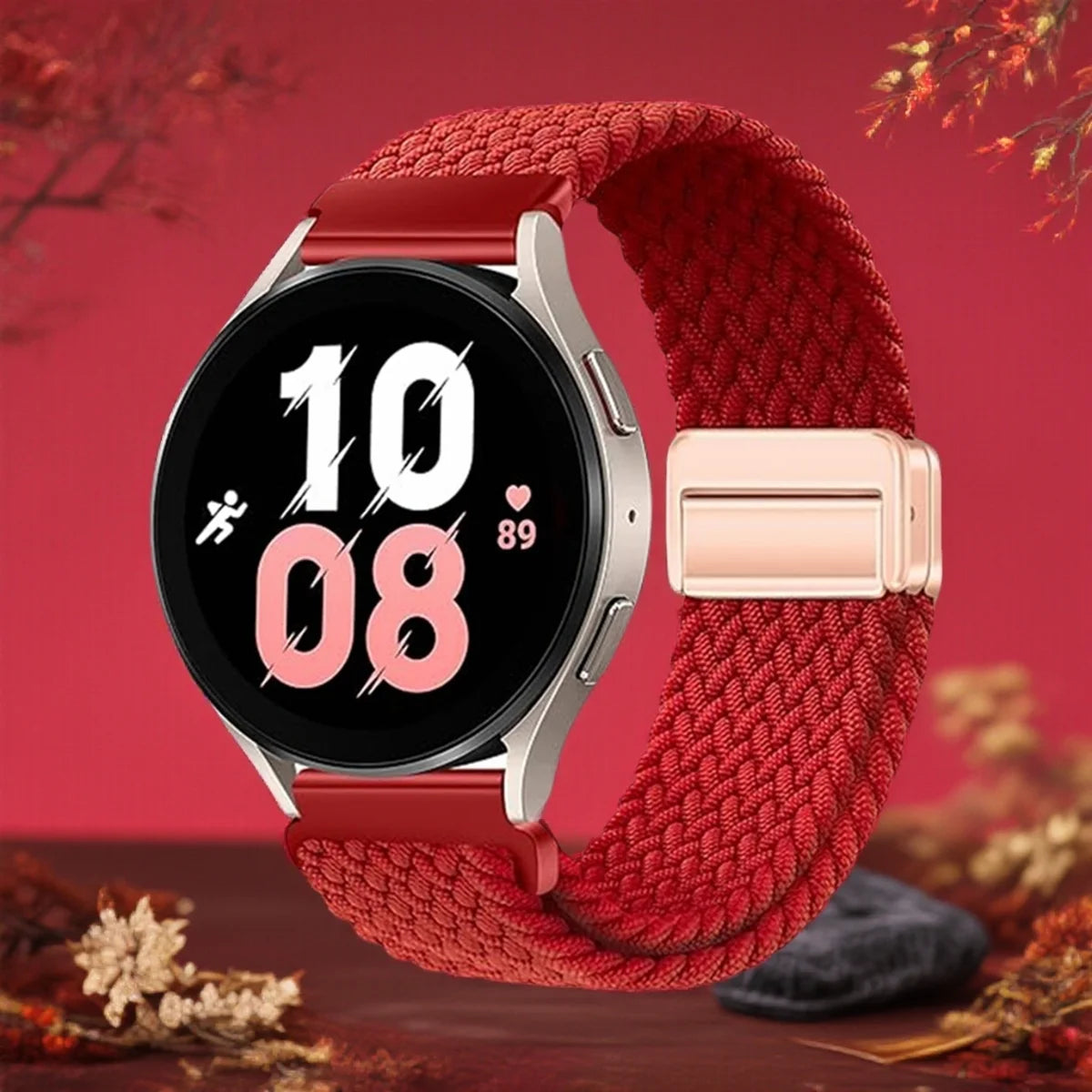 Cinturino elastico intrecciato da 18/20/22mm per Huawei Watch GT6 5 4 3, bracciale magnetico da donna e uomo per Garmin/Samsung