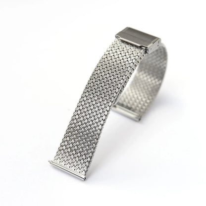 Cinturino/bracciale per orologio con motivo intrecciato, cinturino universale in maglia milanese da 20 mm