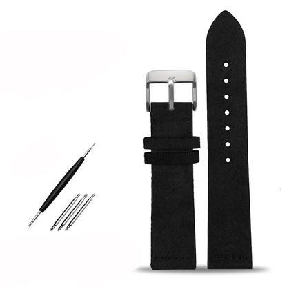 Cinturino in vera pelle per orologio Tissot SeAT M, camoscio amichevole, cinturino per orologio Citizen, cinturino morbido, verde, nero, marrone, grigio, 16mm, 18mm, 20mm, 22mm