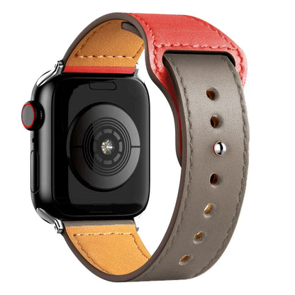 Cinturino in pelle per Apple Watch, Ultra 3, 49mm, 46mm/42mm, 41mm/45mm, 44mm, 40mm, iWatch serie 11 10 9 8 7 4 5 6 se
