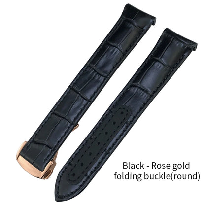 Genuine Cowhide Leather Watch Strap, 19mm 20mm 21mm, for Omega Seamaster 300 DE VILLE AT150 Moonswatch, Calfskin Watch Band
