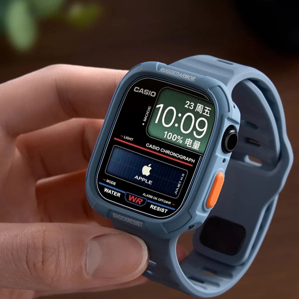 Étui en silicone + bracelet pour Apple Watch Series 11/10/9/8/7/6/SE/Ultra3, bracelet sport avec pare-chocs protecteur