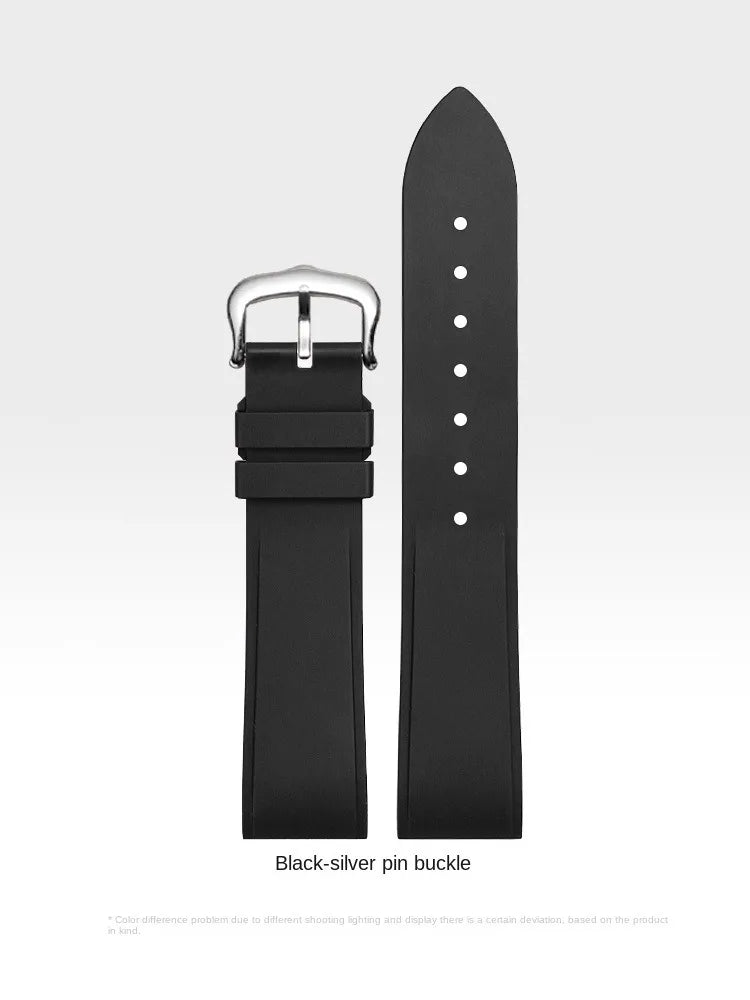 Premium Quality Cartier Dumont Replacement Watch Strap - Fluoroelastomer Rubber Quick Release Medium Large for Women