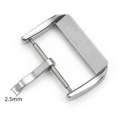 Stainless Steel Watch Band Buckle, 20 Pcs Brushed Middle Clasp, Silver Gold Black Watch Accessories 16 18 20 22mm Wholesale