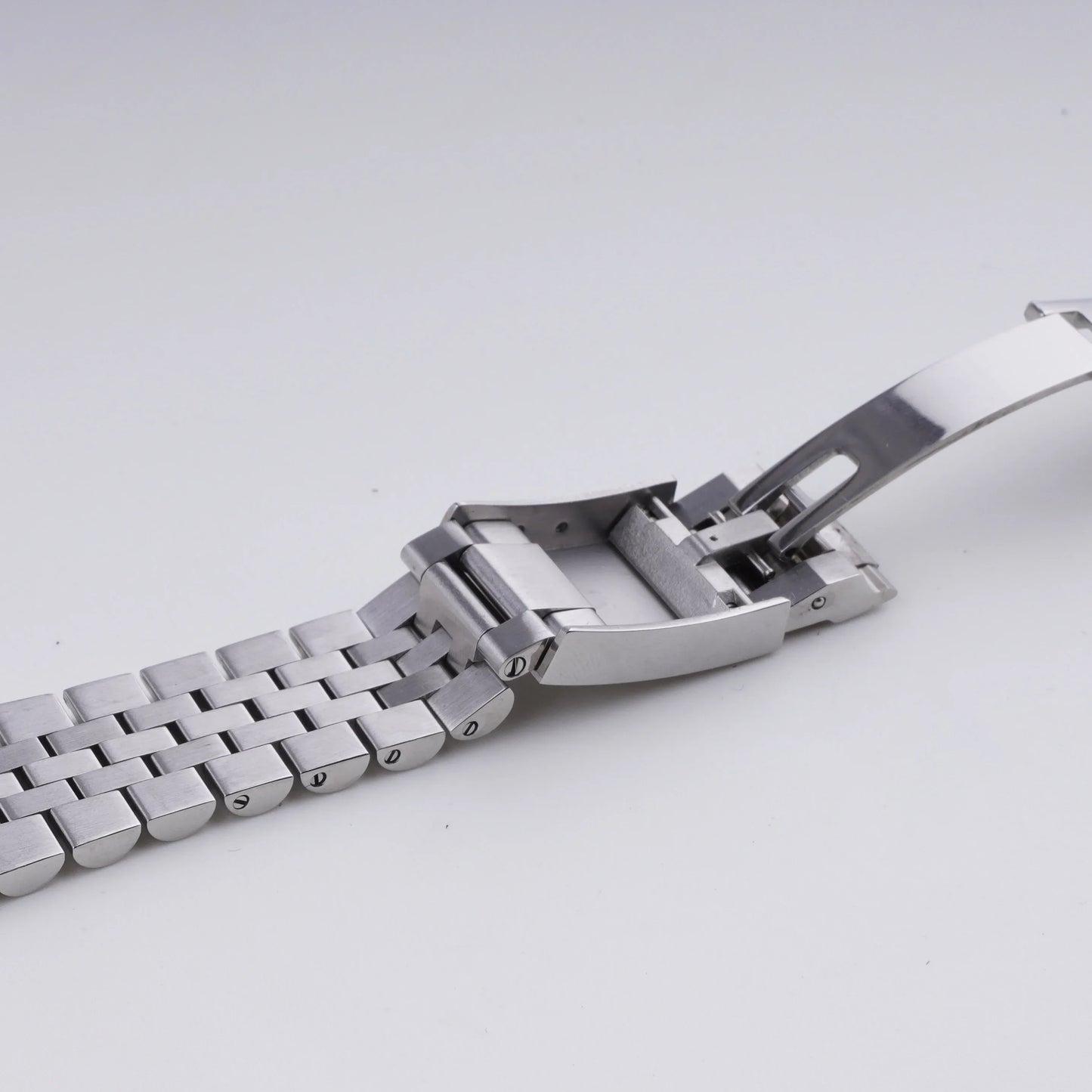 Cinturino per Black Bay 41/Black Bay 58, 20 mm 22 mm, bracciale di lusso in acciaio argentato con estremità ricurve, chiusura Oyster
