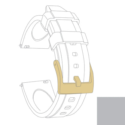 Cinturino per orologio in gomma premium - Sgancio rapido / Fibbia ad ardiglione - Universale