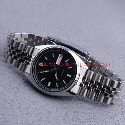 Bracciale orologio 19mm argento oro, anse ricurve, maglie cave a vite, solido, stile Jubilee, per Seiko 5 SNXS73 75 7SNXS80 SNXS81 SNXF05 SNXG47
