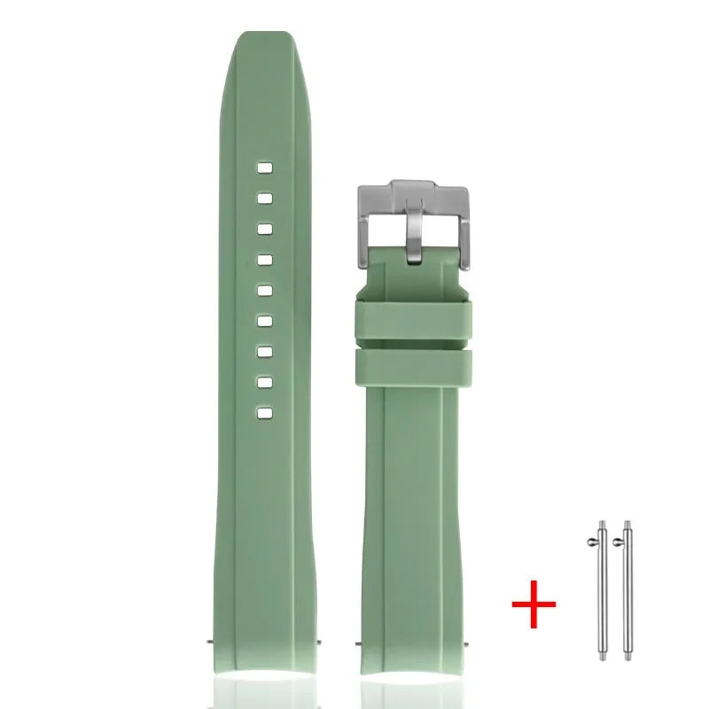 Cinturino in gomma TPU per Omega X Swatch MoonSwatch, ad ansa curva, in silicone, a sgancio rapido, da 20 mm, per cinturino per orologio planetario Snoopy