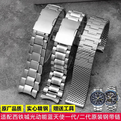 Per Citizen Sky Eagle Blue Angel AT8020 seconda e terza generazione CB5848 JY8078 cinturino in metallo bracciale 20mm 22mm