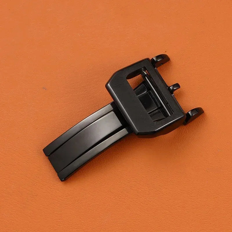 Fermoir pliant en acier inoxydable de haute qualité, boucle de montre en or et or Rose pour bracelet de montre IWC 18mm