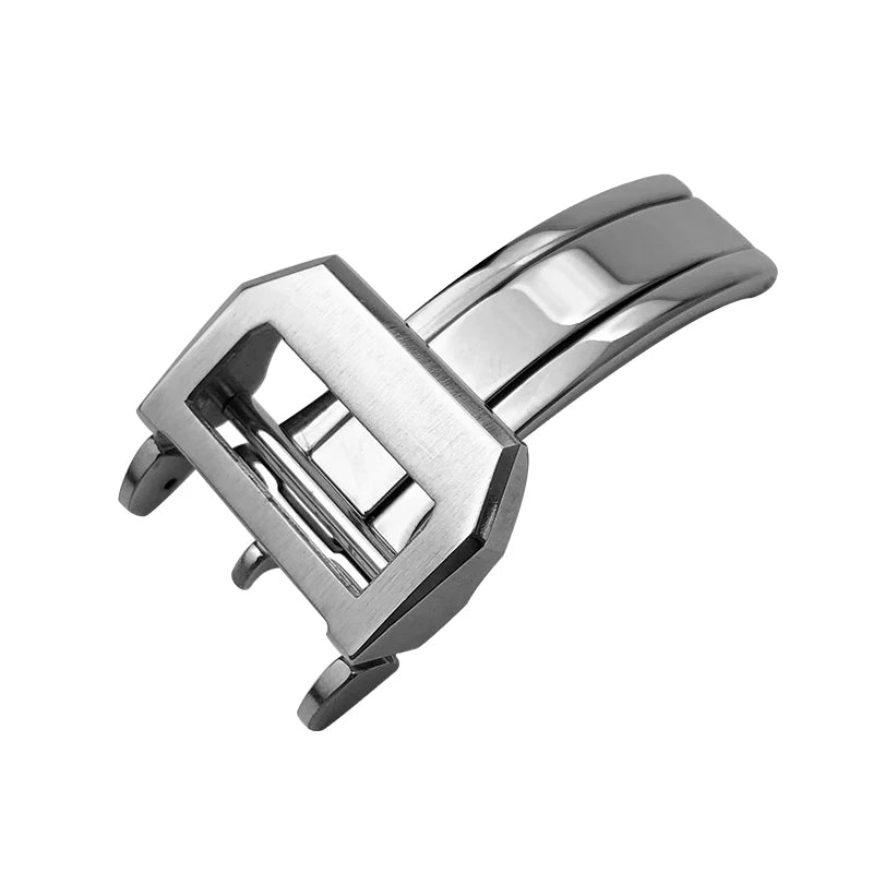 Fibbia deployante per orologio in acciaio inossidabile 316L, 18mm 20mm, adatta per IWC Big Pilot Spitfire, cinturino in pelle, chiusura deployante, strumenti gratuiti