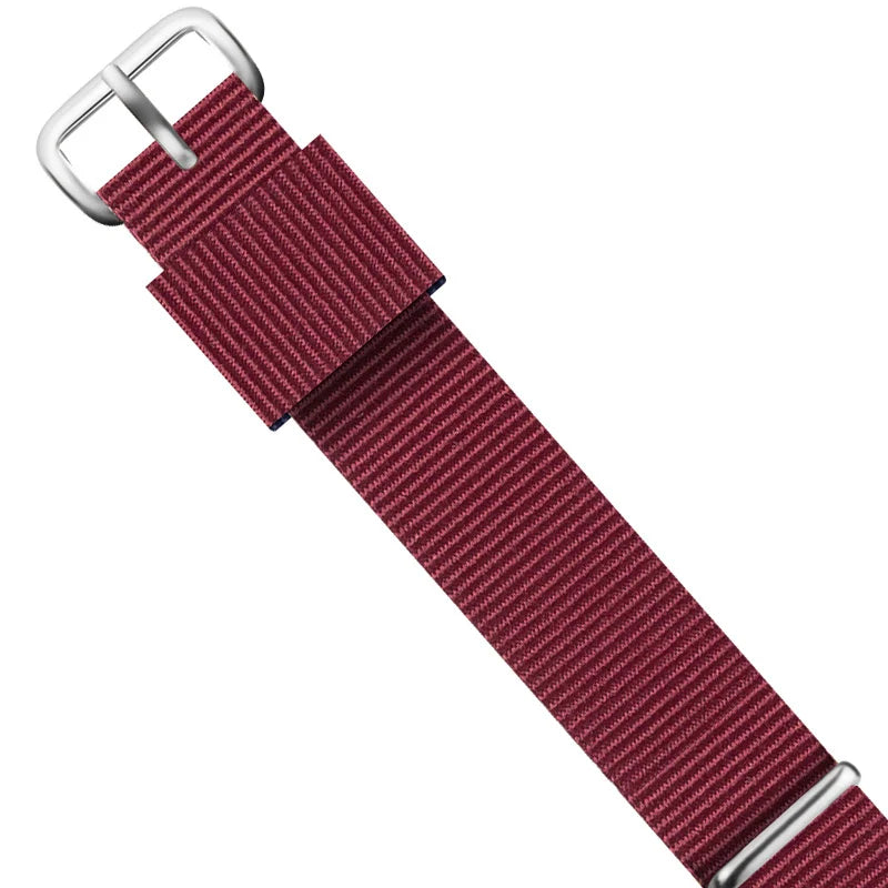 Cinturino per orologio da uomo e da donna, in nylon premium da 18mm e 20mm, color oro rosa e argento, per Daniel Wellington