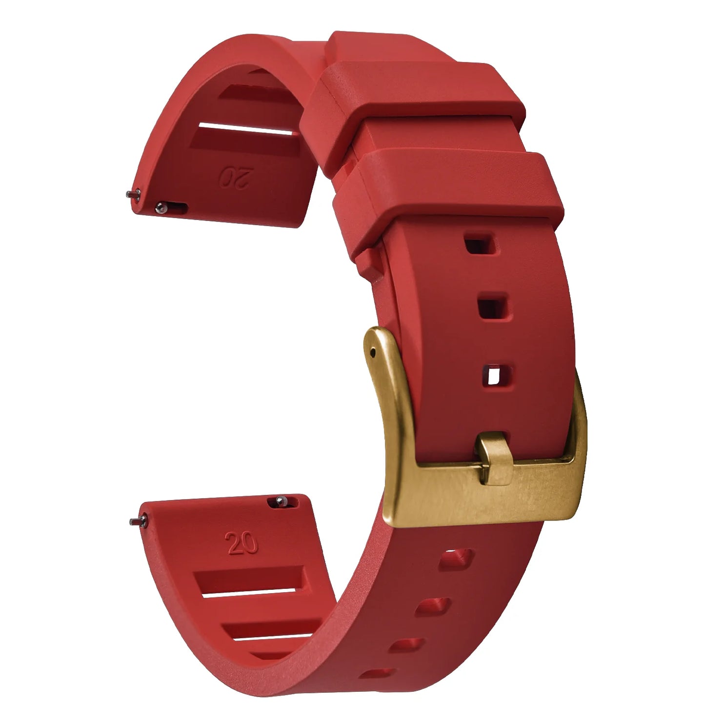 Premium Quality Fluorinated Rubber Watch Strap, 20mm 22mm, for New FKM Watch Bands, Diving Strap, Quick Release Wrist Belt Accessories