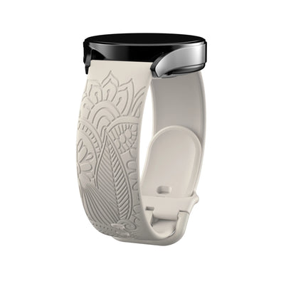 Graviertes Armband 18/20/22mm für Samsung Galaxy Watch 7/6/5/4/FE (40/44mm) Gear S3, klassisches Silikonarmband 43/45mm Active 2