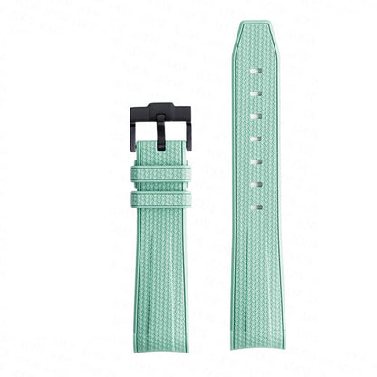 Bracelet de montre en caoutchouc et Silicone, 20mm, pour Omega X Swatch Joint MoonSwatch, pour Seamaster 300, pour hommes et femmes, extrémité incurvée