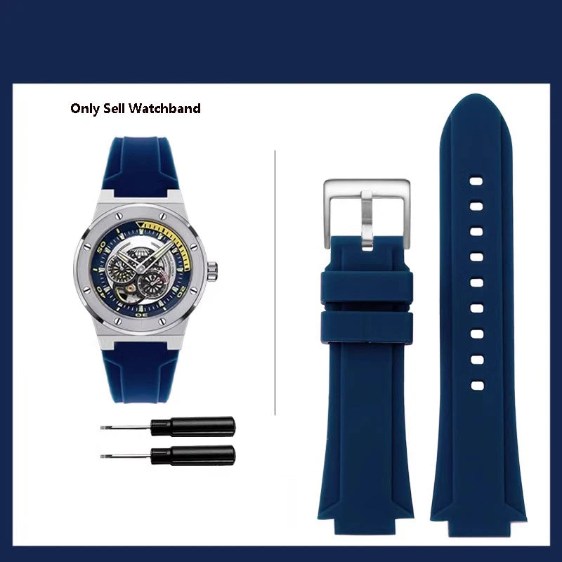 Bracelet de montre en caoutchouc étanche, bracelet de montre de sport, marque I.w Carnival, original, 589g, 618g, 612g, 619g