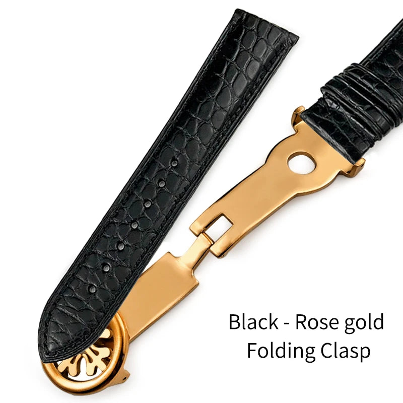 Luxurious Crocodile Leather Watch Strap, 20mm 19mm 21mm 22mm, for Patek Philippe 5227 5146 5147, American Alligator Watch Band
