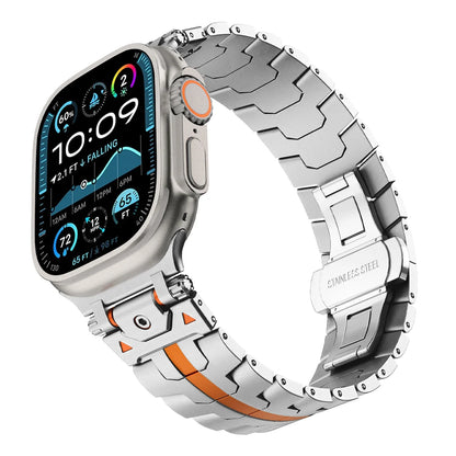 Bracelet en acier inoxydable de luxe pour Apple Watch Ultra 49 mm, séries 10, 46 mm, 45, 44, 42, bracelet pour iWatch 9, 8, 7, 6, 5, 4