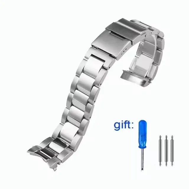 Cinturino in acciaio inossidabile di alta qualità per Longines HydroConquest Conquest L3.781 782 642, argento massiccio 21mm
