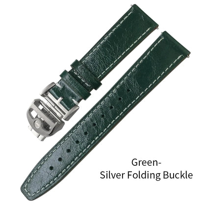 Bracelet de montre en cuir véritable pour hommes, à dégagement rapide, 19mm 20mm 21mm 22mm, pour IWC Portugieser Pilot montres Portofino, bracelet de montre en cuir de vache