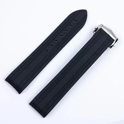 For Seiko soft comfortable silicone men's outdoor watch strap Omega seahorse 300 ocean universe at150 rubber accessories 20mm