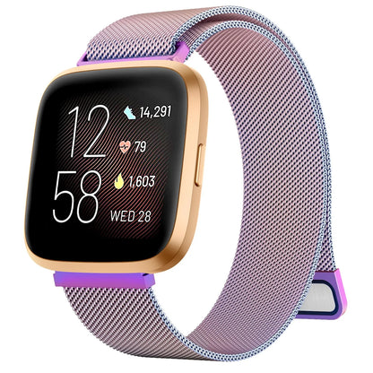 Bracelet magnétique en métal pour Fitbit Versa 1/Versa 2/versa 3/Versa 4, Bracelet pour Fitbit Versa Lite/Sense 2