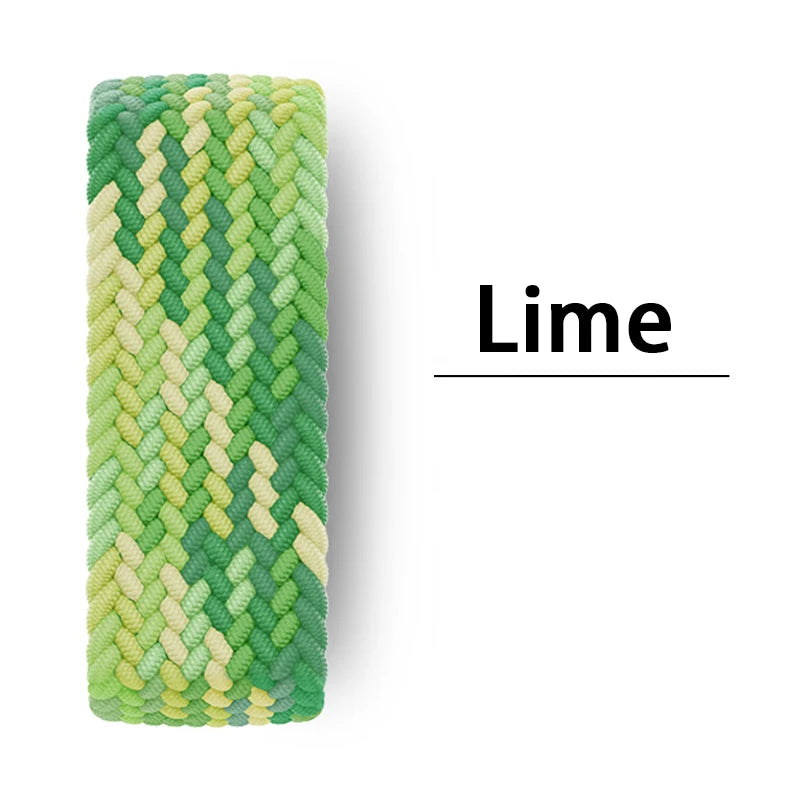 Braided Solo Loop for Apple Watch Band 46mm 44mm 45mm 42mm 40mm 41mm, compatible with iWatch Ultra series 2 11 10 9 SE 8 7