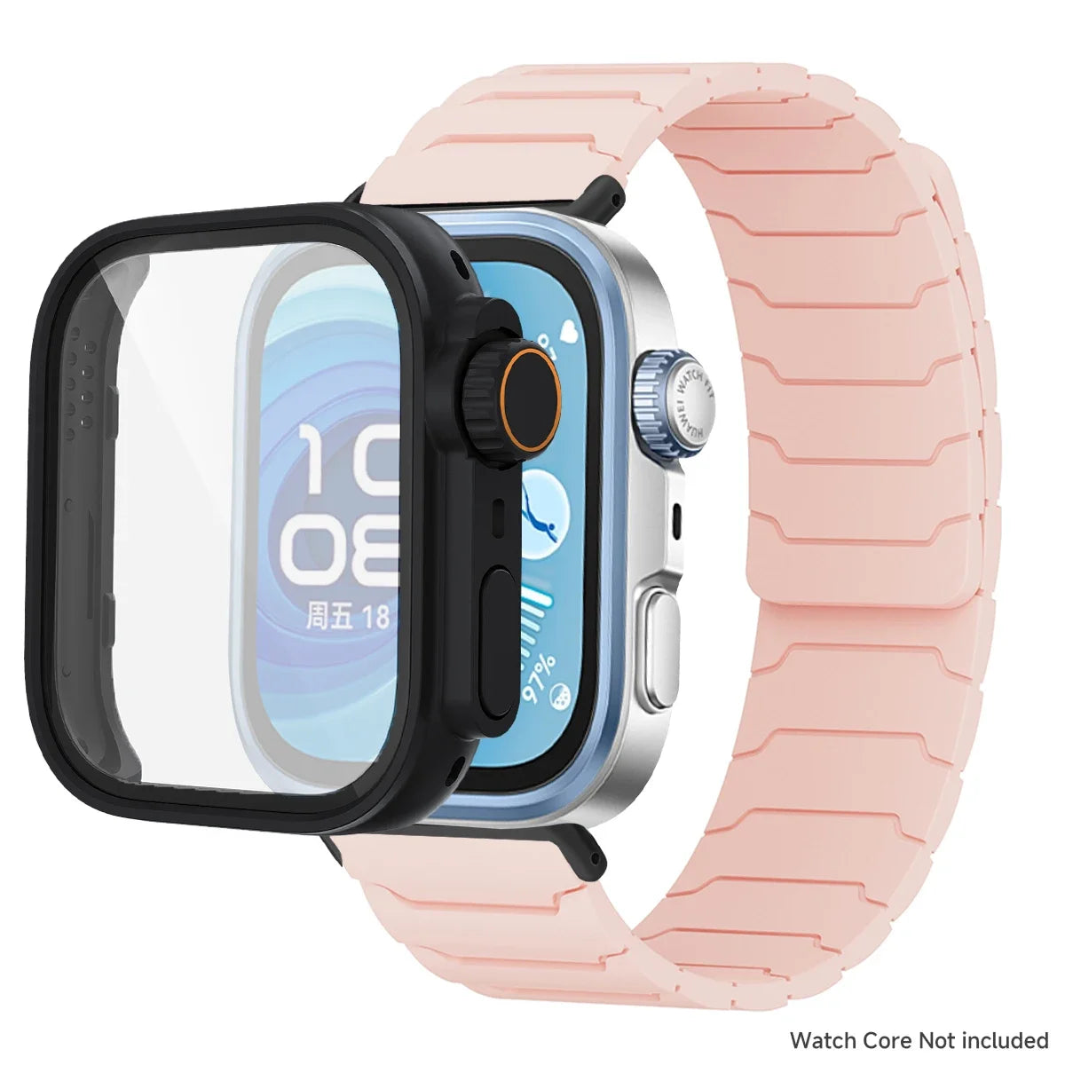 Étui + bracelet pour Huawei Watch Fit 5 4/4 Pro, bracelet en Silicone souple anti-transpiration pour Huawei Fit 3 ToUltra Cover