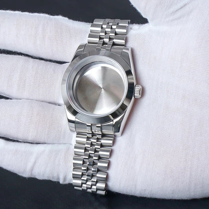 NH35 Watch Accessories, 36mm/39mm Stainless Steel Watch Case for Seiko NH35 NH38 NH36, 28.5mm Movement, Datejust Oyster Dial, Parts