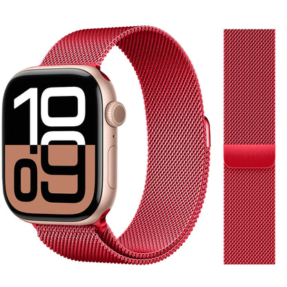 Apple Watch 米兰尼斯表带，46mm 44mm 45mm 40mm 42mm 41mm，适配 iWatch 系列 11 10 9 8 SE 7 6 Ultra 3 2