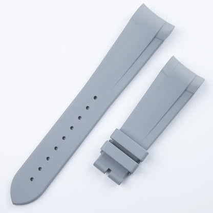 Bracelet de montre en caoutchouc fluoré FKM, extrémité incurvée de 22mm, pour bracelet Tudor Black Bay Pelagos, bracelet de montre Black Bay GMT ChronoHeritage, cadran de 41mm
