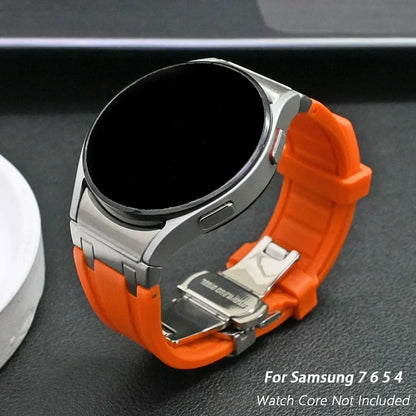 Bracelet de sport en silicone sans interstice pour hommes, compatible Samsung Galaxy Watch 7 40mm 44mm, 6 4 Classic 46 47mm, 42 43mm, 5 Pro 45mm