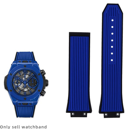 Bracelet de montre étanche en Silicone pour hommes, 27x17mm, pour HUBLOT BIG BANG, accessoires de montre avec outil, chaîne de Bracelet en caoutchouc