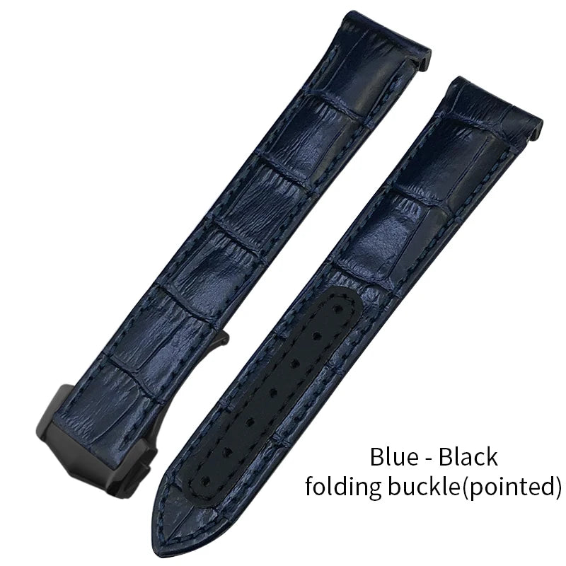 Genuine Cowhide Leather Watch Strap, 19mm 20mm 21mm, for Omega Seamaster 300 DE VILLE AT150 Moonswatch, Calfskin Watch Band
