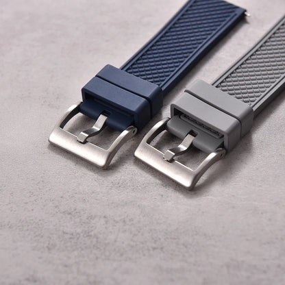 18mm 20mm 22mm 24mm haute qualité forme de balle FKM bracelet de montre en caoutchouc à dégagement rapide bracelet de plongée souple étanche pour HAISCH