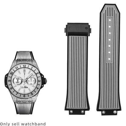 Bracelet de montre étanche en Silicone pour hommes, 27x17mm, pour HUBLOT BIG BANG, accessoires de montre avec outil, chaîne de Bracelet en caoutchouc